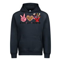 Navy peace love makeup Urban Hoodie - MaliasSmallBusiness