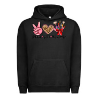Pigment Black peace love makeup Urban Hoodie - MaliasSmallBusiness