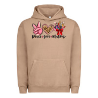Pigment Burro peace love makeup Urban Hoodie - MaliasSmallBusiness