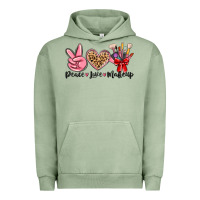 Pigment Oil Green peace love makeup Urban Hoodie - MaliasSmallBusiness