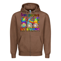 Chestnut love gnomes no bounds Zipper Hoodie - Zillion Design Studio