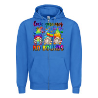 True Royal love gnomes no bounds Zipper Hoodie - Zillion Design Studio