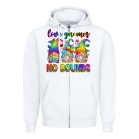 White love gnomes no bounds Zipper Hoodie - Zillion Design Studio