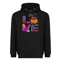 Black halloween love Heavyweight Hoodie - AdoDesignShop