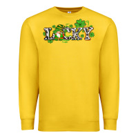 Lemon lucky with gnome and  shamrocks Premium Sweatshirt - AdoDesignShop