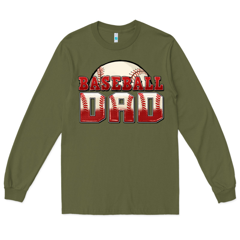Baseball Dad Long Sleeve Tee by Zillion Design Studio | Teevron