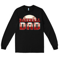 Black baseball dad Long Sleeve Tee - Zillion Design Studio