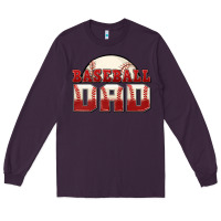 Plum baseball dad Long Sleeve Tee - Zillion Design Studio