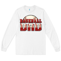 White baseball dad Long Sleeve Tee - Zillion Design Studio