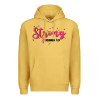Antique Gold strong joshua 1 9 Premium Hoodie - MaliasSmallBusiness