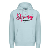 Blue Mist strong joshua 1 9 Premium Hoodie - MaliasSmallBusiness
