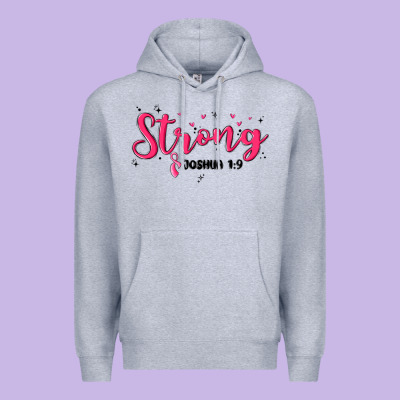 Strong Joshua 1 9 Premium Hoodie Designed By Maliassmallbusiness