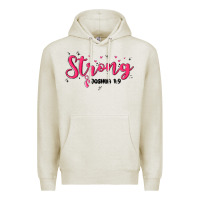Oatmeal Heather strong joshua 1 9 Premium Hoodie - MaliasSmallBusiness