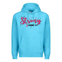 Ocean Blue strong joshua 1 9 Premium Hoodie - MaliasSmallBusiness