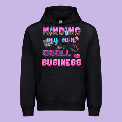 Mind My Own Small Business Urban Hoodie Designed By Nancycooperartshop