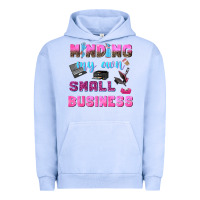 Pigment Grape Ice mind my own small business Urban Hoodie - NancyCooperArtShop