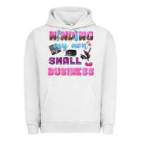 Pigment Lunar Rock mind my own small business Urban Hoodie - NancyCooperArtShop