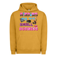 Pigment Peanut Butter mind my own small business Urban Hoodie - NancyCooperArtShop