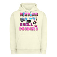 Pigment Pistachio mind my own small business Urban Hoodie - NancyCooperArtShop