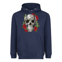 Navy skull cactus Heavyweight Hoodie - JahusDesignShop