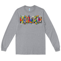 Heather Grey pride human Long Sleeve Tee - texasbilliewilder