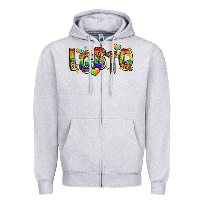 Lgbtq Zipper Hoodie by Zillion Design Studio | Teevron