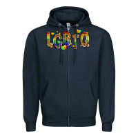 Navy lgbtq Zipper Hoodie - Zillion Design Studio