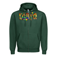 Sports Green lgbtq Zipper Hoodie - Zillion Design Studio