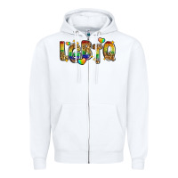 White lgbtq Zipper Hoodie - Zillion Design Studio