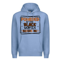 Colony Blue powered by the black women before me Premium Hoodie - MaliasSmallBusiness