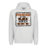 Dove Grey powered by the black women before me Premium Hoodie - MaliasSmallBusiness