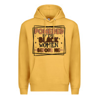 Mustard powered by the black women before me Premium Hoodie - MaliasSmallBusiness