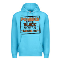 Ocean Blue powered by the black women before me Premium Hoodie - MaliasSmallBusiness