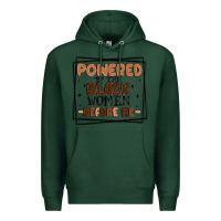 Sports Green powered by the black women before me Premium Hoodie - MaliasSmallBusiness