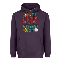 Plum i'll always be your biggest fan baseball Heavyweight Hoodie - BundleAndBundleShop