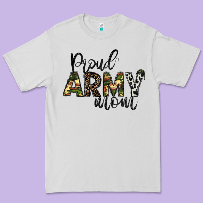 Proud Army Mom Premium Tee Designed By Cowhidedigitalart