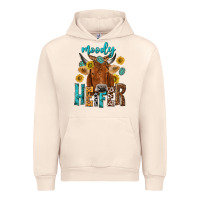 Sandshell moody cow Urban Hoodie - NancyCooperArtShop