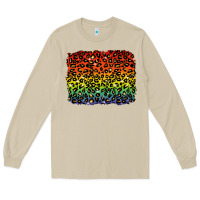 Mushroom pride leopard background lgbt Long Sleeve Tee - texasbilliewilder