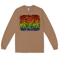 Toasted Coconut pride leopard background lgbt Long Sleeve Tee - texasbilliewilder