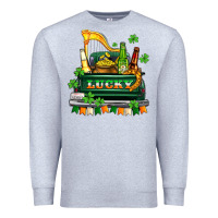 Heather Grey lucky truck with flags and beers Premium Sweatshirt - AdoDesignShop