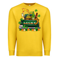 Lemon lucky truck with flags and beers Premium Sweatshirt - AdoDesignShop
