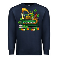 Navy lucky truck with flags and beers Premium Sweatshirt - AdoDesignShop