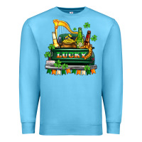 Ocean Blue lucky truck with flags and beers Premium Sweatshirt - AdoDesignShop