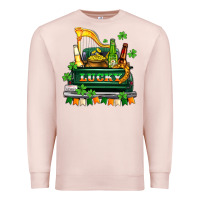 Pale Pink lucky truck with flags and beers Premium Sweatshirt - AdoDesignShop