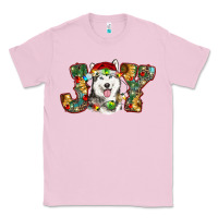 Bubblegum Pink husky christmas joy Classic Tee - RanaPortraitStore