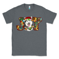 Charcoal Heather husky christmas joy Classic Tee - RanaPortraitStore