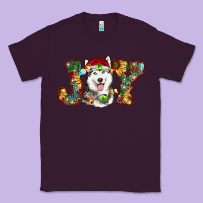 Husky Christmas Joy Classic Tee Designed By Ranaportraitstore