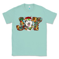 Seafoam husky christmas joy Classic Tee - RanaPortraitStore