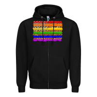 Lgbtq And Usa Flag Zipper Hoodie | Teevron