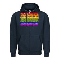 Navy lgbtq and usa flag Zipper Hoodie - Zillion Design Studio